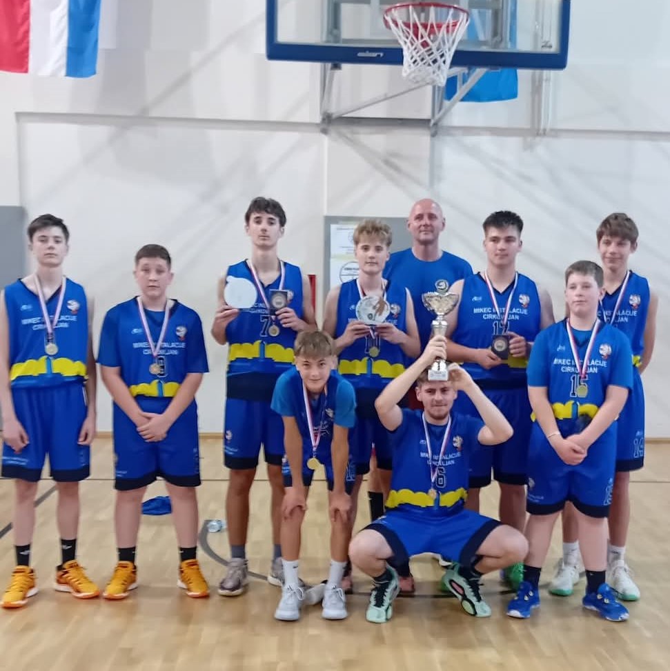Pobjednička ekipa Međimurja U15 u Koprivnici