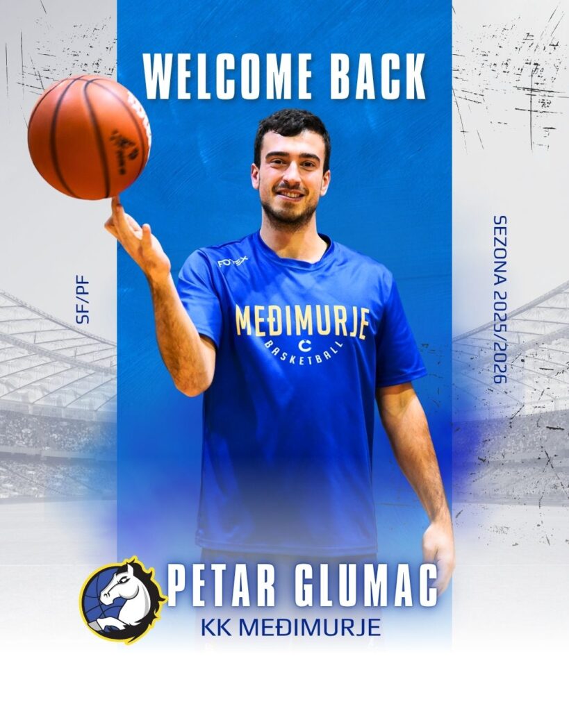 Petar Glumac, vratio se u Košarkaški klub Međimurje Čakovec